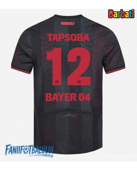 Bayer Leverkusen Edmond Tapsoba #12 Tricou Fotbal Replică 2025-26 Barbati Acasa
